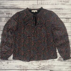 LOFT Multicolor Paisley Blouse Sz. M